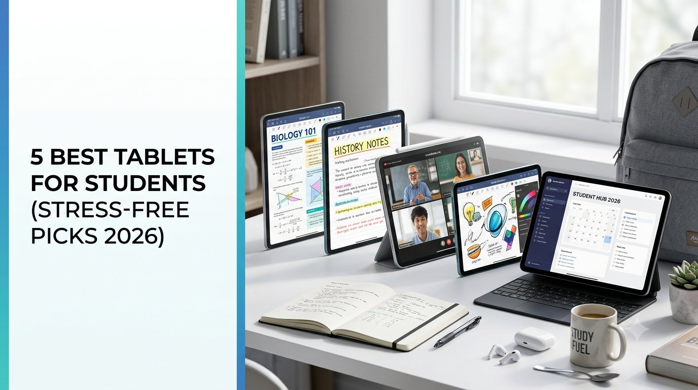 7 Best Tablets for Students (Stress-Free Picks 2026)