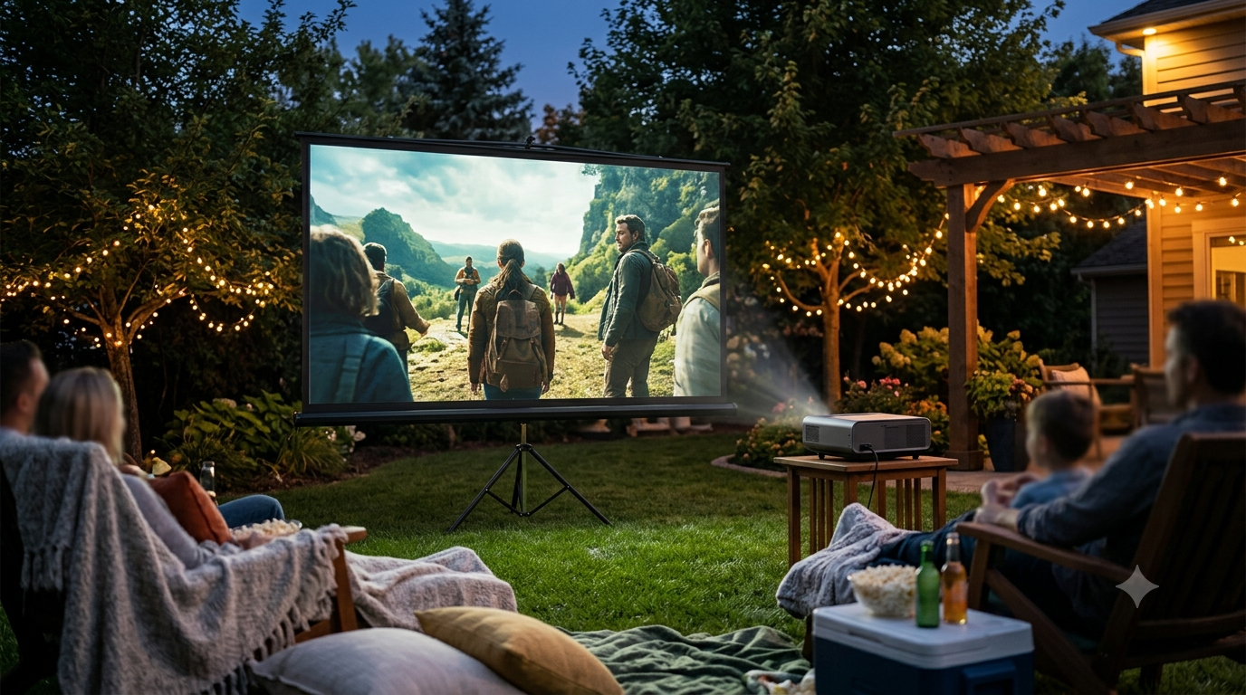 7 Best Portable Projector Screens for Epic Outdoor Movies